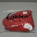 QINSEN Womens Square Neck Tennis Dress Pleated Sleeveless Built in Shorts Golf Athletic Dress with Pockets (Large, Fairy Red)