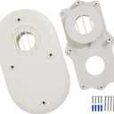 SP20285 Horizontal Vent Termination Kit With Screws For High Efficiency Tankless Gas Water Heater Fit For 2 Inch Pipes, Suitable For Outside Wall