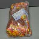 Alupssuc 20 Bundles Artificial Fall Flowers for Outdoors Decoration, Faux Pansies Fake Mums Flowers Plants, UV Resistant No Fade Realistic Silk Pansy for Porch Planter Garden Patio Yard, Autumn Orange