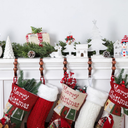 Otoolling 5 Pack Christmas Stocking Holders for Mantle Rubbed Bronze Jingle Bell Stocking Holder Rustic Xmas Fireplace Hanger Hooks No Drilling Required Garland Hanger for Christmas Party Decorations