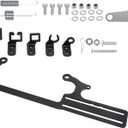 EZ-EFI 304147 Throttle Cable Mount Kits For 4150 Carburetor Throttle Cable Mount Bracket Steel Black Adjustable for Automatic Transmission TV Cables for GM 700R4 Transfer (304147)