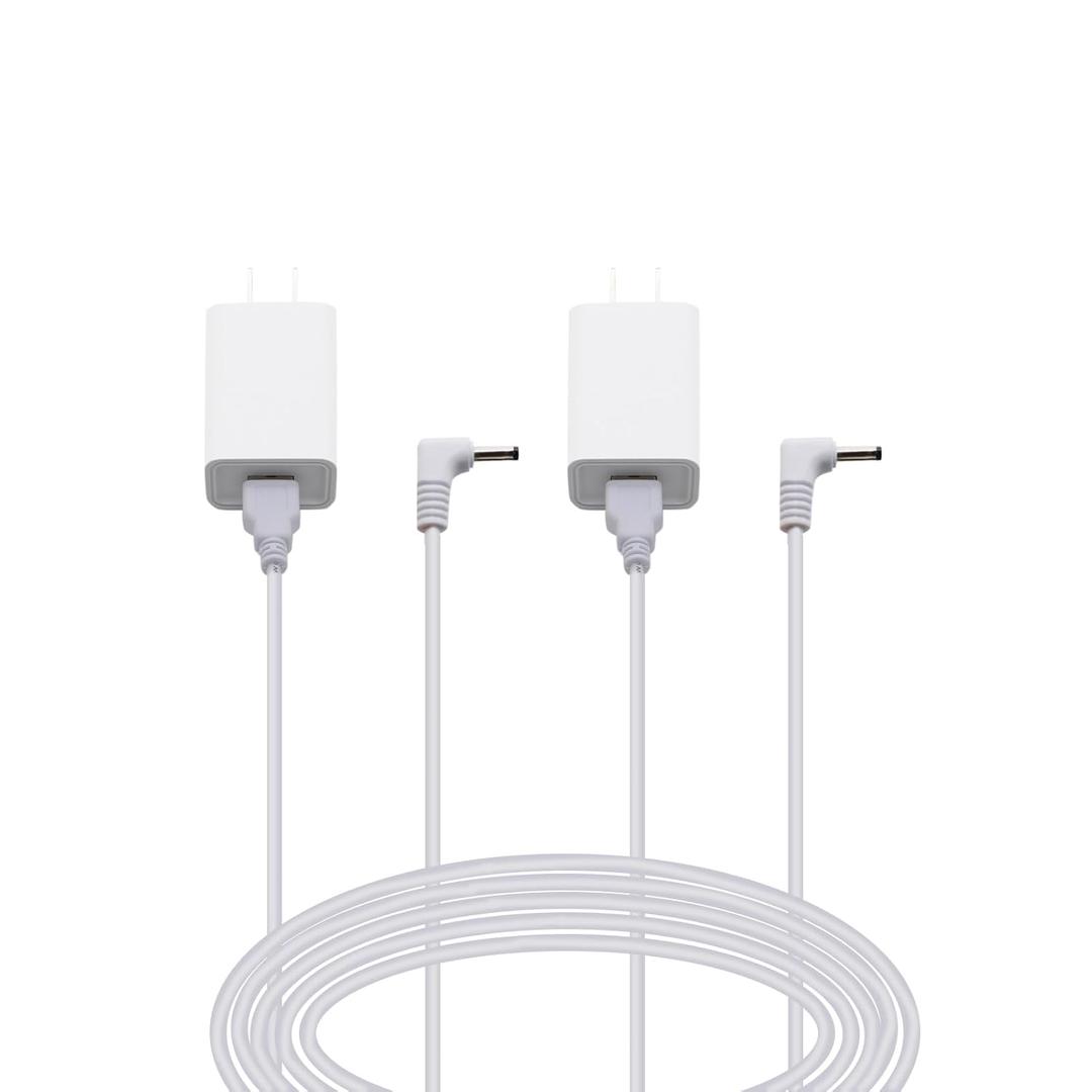 Power Cord Replacement for Ring Stick up Cam Plug-in Security Camera, AC Adapter with DC Barrel Charging Cable 13 FT Long (2-Pack)