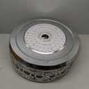 42" Fandelier Ceiling Fan with Light, Chandelier Ceiling Fans with Lights,Retractable Crystal Ceiling Fan for Bedroom Living Room,6 Wind Speed,3 Color Tempeature-Chrome