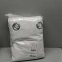 NICETOWN 100% Blackout Window Curtain Panels, Cold and Full Light Blocking Drapes with Black Liner for Nursery, 84 inches Drop Thermal Insulated Draperies (White, 2 Pieces, 52 Wide Each Panel)