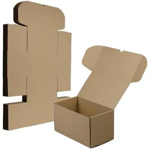 HESESOH 11x6x6 Inches Shipping Boxes Set of 20, Brown Corrugated Cardboard Box Literature Mailer for Packing Small Business