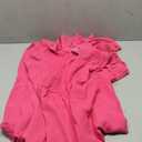 Dokotoo Spring Dresses for Women 2026 V Neck Puff Sleeve Empire Waist Casual A Line Swing Maxi Dress Red Dress X-Large