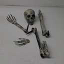 Halloween Decorations Skeleton Groundbreaker Skeleton 8pcs Skeleton Coming out of Ground for Yard, Lawn, Garden, Graveyard Party Supplies Outdoor Skeleton Decorations (Tombstone not included)