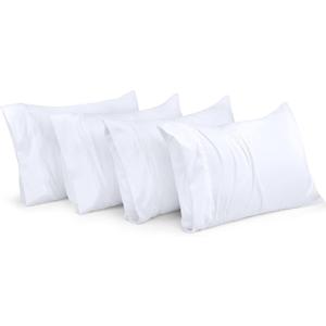 Utopia Bedding King Pillow Cases - Pack of 2 - Envelope Closure - Soft Brushed Microfiber Fabric - Shrinkage and Fade Resistant Pillow Covers King Size 20 X 40 Inches (White)