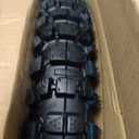 Wear-Resistant, Hyssk 60/100-14 (2.50-14) 6PR DOT-Certified, Heavy-Duty Dirt Bike Front Tire and Inner Tube, for CRF70/110, KLX110, 110cc & 125cc Off-Road Pit Bike