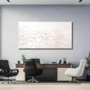 Belmrxne Mountain Wall Decor White Wall Art Abstract Landscape Canvas Painting Wall Prints Artwork for Living Room Bedroom Dining Room Office Home Decor 24x48 Inch
