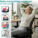 Memory Foam Seat Cushion with Lumbar Support Pillow, Office Chair Cushion, Ergonomic Car Seat Cushion, Designed for Tailbone, Sciatica, Lower Back Pain Relief, for Office, Car, Truck, Desk Chair