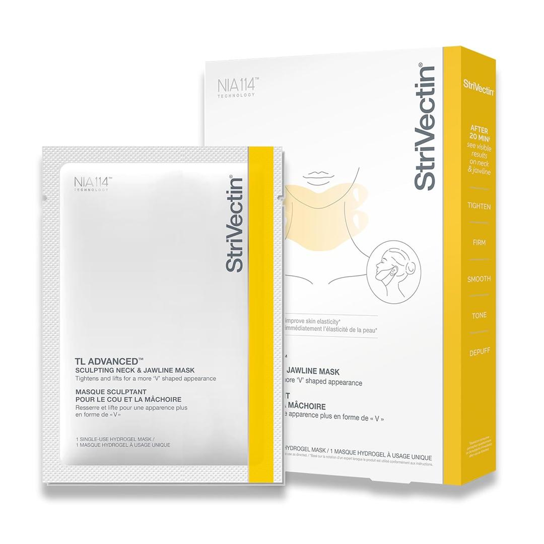 StriVectin TL Advanced Sculpting Neck & Jawline Mask, 1 Single-Use Hydrogel Mask