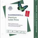 Hammermill Premium Laser Print 8.5-inch x 11-inch 3-Hole Punched Multipurpose Paper, 24 lbs., 98 Brightness, 500 Sheets/Ream (107681)