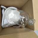 Oil Warmer Dispenser Heated Accelerated Absorption with Perspectivity Glass Bottle Massage Oil Lotion Warmer Heater for Massage Therapy Spa