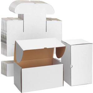 WIFTREY 11x6x6 Shipping Boxes for Small Business 20 PACK, White Corrugated Cardboard Mailer Boxes for Packing Mailing