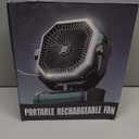 Portable Rechargeable Fan - 9-Inch Camping Fan for Tent, 20000mAh(60Hrs) Battery Operated Fan for Camping, Auto Oscillation Cordless Fans, Tent Fans with Remote/Light, 4 Speeds, 4 Timing, Outdoor