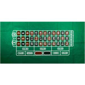 Roulette Table Top Felt Layout - 36" x 72" Rectangle Las Vegas Style Green Casino Poker Table Cover Mat, Great for Poker Game Night Events Theme Party Fundraisers & Gatherings