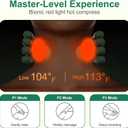 Human-Like Neck Massager with Heat for Pain Relief Deep Tissue, Cordless 4D Kneading Neck and Shoulder Massager Back Massager with Bionic fingers Massage and Screen, Ideal Gifts for Women Men