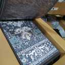 Stair Treads for Wooden Steps Indoor, 15 Pack 8" X 30" Non Slip Carpet Stair Treads with Reusable Adhesive for Kids Elders and Dogs, TPR Backing Stair Rugs Oriental Staircase Step Treads,Bohemia