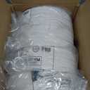 Plastic Plates, White, 9-Inch, Case of 400 (4 packs x 100)
