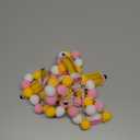 Back to School Decorations 7.5 Ft Felt Pompom Banner Cute 3D Pencil Felt Ball Pre-Assembled Hanging Banner Welcome Back to School Garland for Classroom, Mantle, Wall, Party Supplies