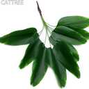 CATTREE 33 inch Tall Artificial Banana Tree, 9 Branches with Brown Leaves, UV Resistant Plastic, Ideal for Decorating Indoors or Outdoors