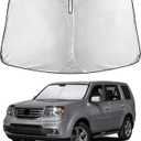 EcoNour Windshield Sunshade Compatible for Honda Pilot 2009-2013 2014 2015, Sun Visor for Front Windshield & Window Sun Shade Cover, UV Heat Blocker & Protector, Car Accessories