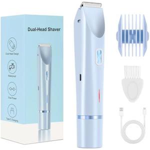 Amazon.com: 2025 New Bikini Trimmer for Women,Dermave Bikini Shaver,2-in-1 Electric Razors for Women(Blue) : Beauty & Personal Care