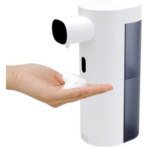 Automatic Soap Dispenser Touchless,Foaming Soap Dispenser 300ml USB Rechargeable Dispenser Electric 3 Level Adjustable for Bathroom Kitchen (White)