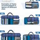 Gonex 80L Packable Travel Duffle Bag Foldable Duffel Bags for Luggage Gym Sports Camping Travelling Cycling Storage Shopping Water & Tear Resistant Deep Blue