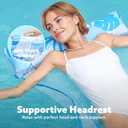 2 x Sloosh Hammock Pool Floats Adults, 4-in-1 Multi-Purpose Inflatable Pool Floaties Soft PVC Water Hammock Lounge (Blue)