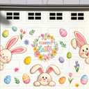 Capoda 39 Pcs Happy Easter Garage Door Decoration Magnets Bunny Garage Door Magnets Easter Bunny Eggs Refrigerator Car Magnetic Stickers for Spring Holiday Metal Car Fridge Party Decor Supplies