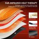 UTK Far Infrared Heating Pad for Back Pain, XL 22x39 in, Jade & Tourmaline