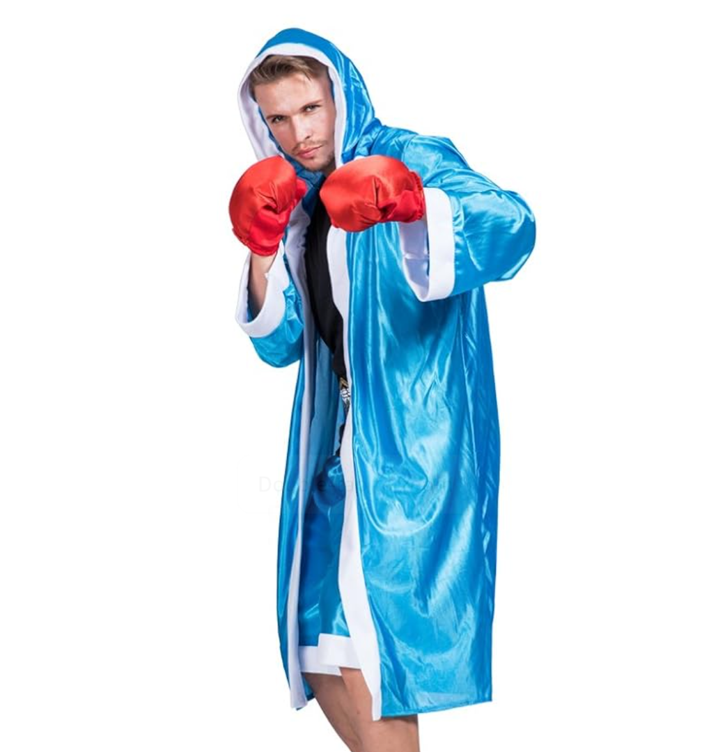 EraSpooky Men's Adult Boxer Halloween Boxing Costume(Blue, OneSize)
