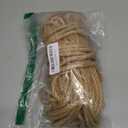 Jute Rope 1/4in100ft Natural Material Heavy Duty Jute Rope Twisted for Indoor Outdoor Crafts, Nautical, Tug of War, Railing, Hammock, Swing, Gardening
