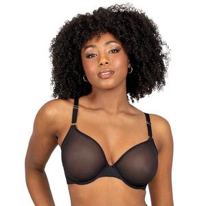 Sheer Mesh Demi Underwire Bra, 36 DD