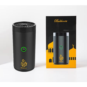 Luxury Arab Rechargeable Electric Car Incense Burner Bakhoor Mini USB Type-C Power Charge Car Insence Bukhoor Burner Holder Home Decor,B80 Black