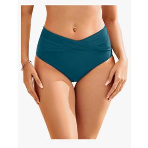 Women Full Coverage Bikini Bottom - V Cut Bathing Suit Bottoms Mid Waist Twist Front Swimsuit Bottom Swimwear 2025, Medium Size, Teal