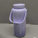 Breast Milk Cooler Bottle - 12H+ Ice-Cold/24H Safe Storage, Compatible with Spectra Pumps, TSA Approved Travel Chiller, 18oz (2x9oz) Lightweight Leakproof Container for Work, Purple