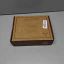 BGMG Small Wood Floating Shelves for wall 8 inch,Distressed Rustic Wooden Wall Mount Shelves for Bathroom Living Room Bedroom Kitchen Farmhouse Set of 2-8x6.7x1.25 inch- Walnut