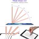 Stylus Pen 2nd Generation with Magnetic Wireless Charging, Stylus Pen, Smart Pen Compatible with iPad Pro 11 in 1/2/3/4, iPad Pro 12.9 in 3/4/5/6, iPad Air 4/5, iPad mini 6, Pink