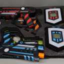 Squad Hero Rechargeable Laser Tag 360 Sensors + LCDs - Set of 4 - Easter Gift Ideas for Kids Teens and Adults Boys & Girls Family Fun - Cool Teenage Lazer Group Activity, Teen Gifts Ages 8+ Year Old