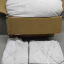 Amazon Basics King Size Soft, Lightweight Comforter Sets, All-Season Down-Alternative 3-Piece Bedding Set, Pinch Pleat Design, Bright White