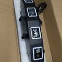 U`King DJ Laser Lights, 4 Beam Effect Party Lights Sound Activated DJ RGBY LED Projector Party Light by DMX Control for Dancing Birthday Bar Pub Stage Lighting (17.3*6.4*3.3in)