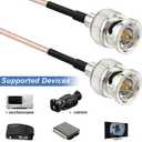 Superbat 3G HD SDI Cable BNC Cable 1ft 30cm 75 ohm for Cameras BMCC Video Equipment Supports HD-SDI 3G-SDI 4K 8K SDI Video Cable (Straight,2Pcs)