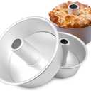 6 Inch Angel Food Cake Pan with Removable Bottom, Aluminum Round Tube Pan Chiffon Cake Mold Baking Tin