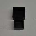 2pcs Wooden Sake Cup Box Set Black