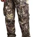 Men's Camo Drawstring Waist Cargo Pants Allover Print Long Trousers Streetwear with Pockets (Large, Yellow)