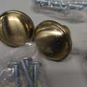 khtumeware 2-Pack Heavy Duty Solid 1-1/2 Inch Vintage Cabinet Knob with Backplate,Antique Brass Drawer Knobs with Back Plate, Ideal for Dressers and Kitchen cabinets.