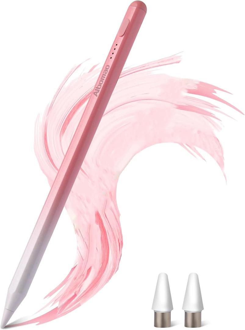 Creative Stylus Pen for Touch Screens  Long Battery Life, Universal Compatibility for iPhone/iPad/Samsung/Huawei/Lenovo and Other iOS/Android Tablets, for Drawing and Writing Pink